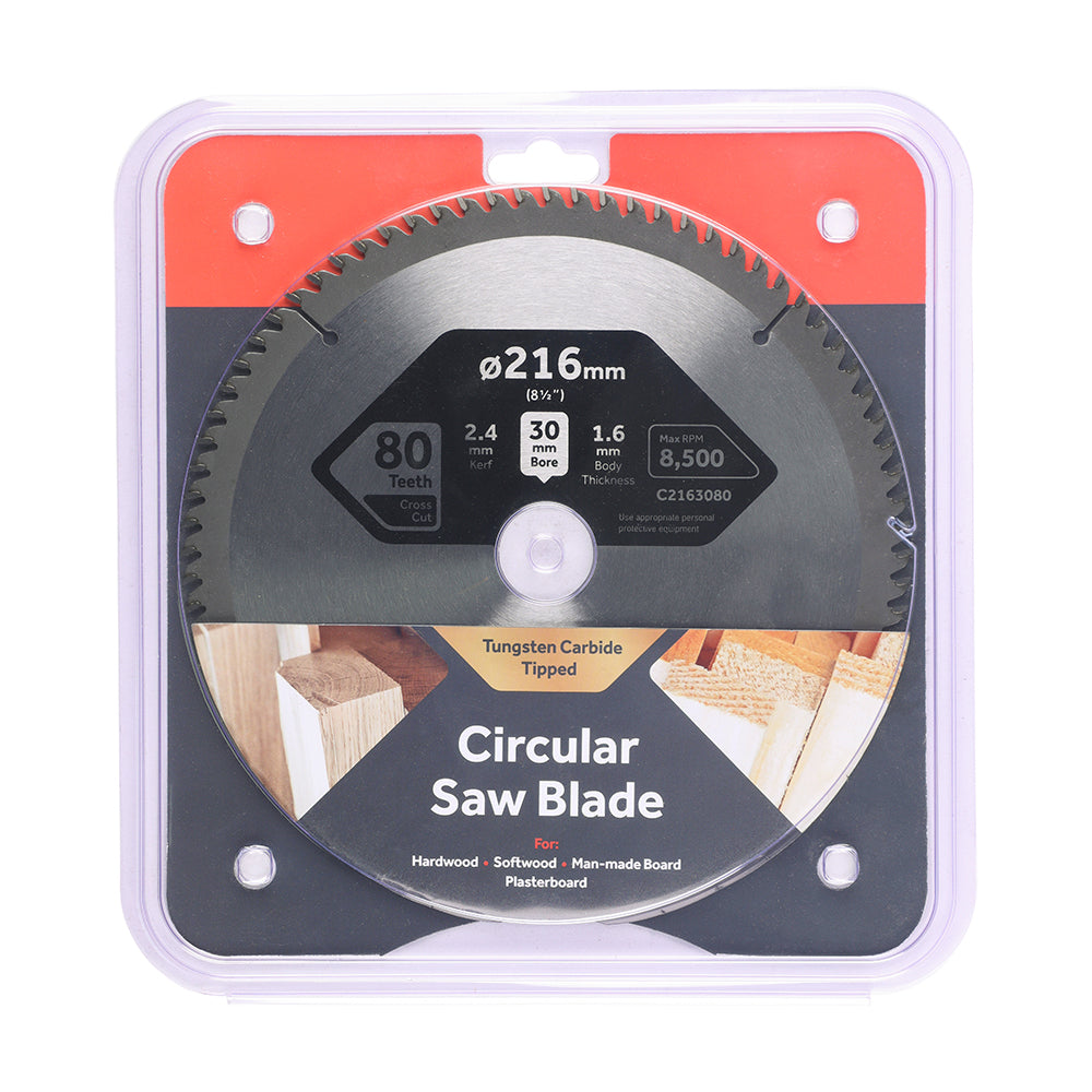 TIMCO Circular Saw Blade Fine Trim/Finishing Extra Fine - 216 x 30 x 80T - Image