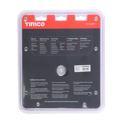 TIMCO Circular Saw Blade General Purpose Coarse/Medium - 230 x 30 x 30T - Image