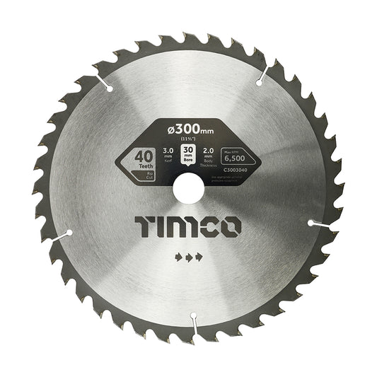 TIMCO Circular Saw Blade Combination Medium - 300 x 30 x 40T - Image