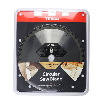 TIMCO Circular Saw Blade Combination Medium - 300 x 30 x 40T - Image