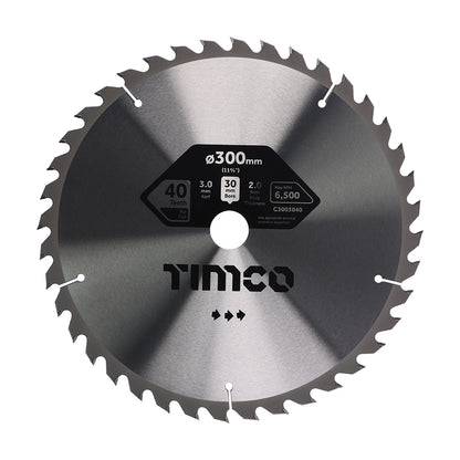 TIMCO Circular Saw Blade Trimming/Crosscut Medium/Fine - 300 x 30 x 80T - Image