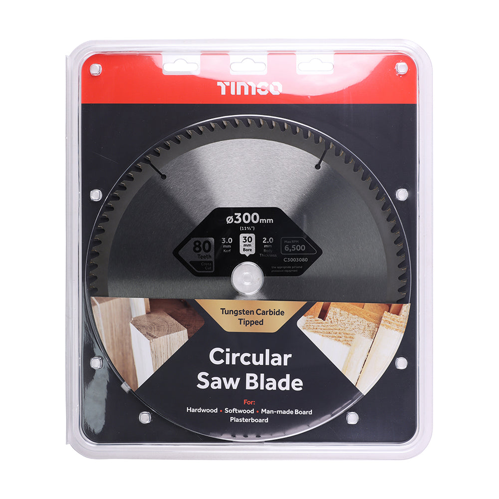 TIMCO Circular Saw Blade Trimming/Crosscut Medium/Fine - 300 x 30 x 80T - Image