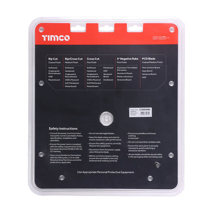 TIMCO Circular Saw Blade Trimming/Crosscut Medium/Fine - 300 x 30 x 80T - Image