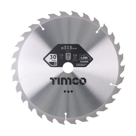 TIMCO Circular Saw Blade General Purpose Coarse/Medium - 315 x 30 x 30T - Image