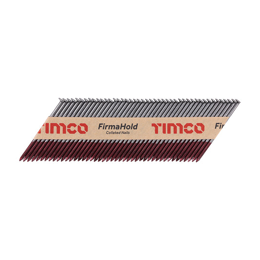 TIMCO FirmaHold Collated Clipped Head Ring Shank Bright Nails - 2.8 x 63 - Image