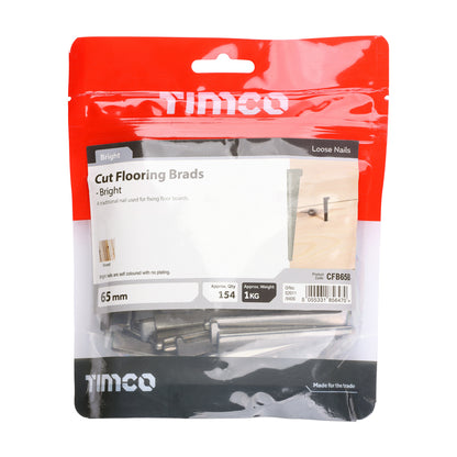 TIMCO Cut Flooring Brads Bright - 65mm - Image