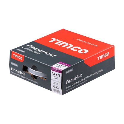 TIMCO FirmaHold Collated Clipped Head Ring Shank Firmagalv Nails - 3.1 x 75 - Image