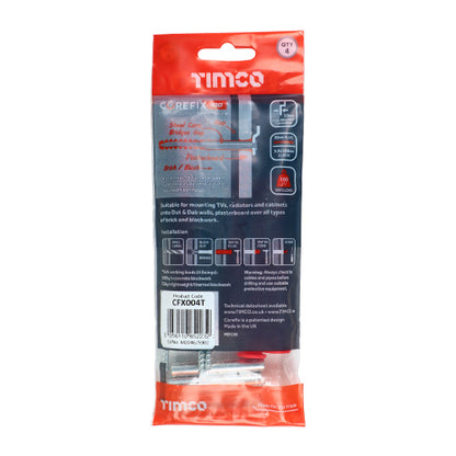 TIMCO Corefix 100 Dot & Dab Wall Fixing - 5.0 x 100 - Image