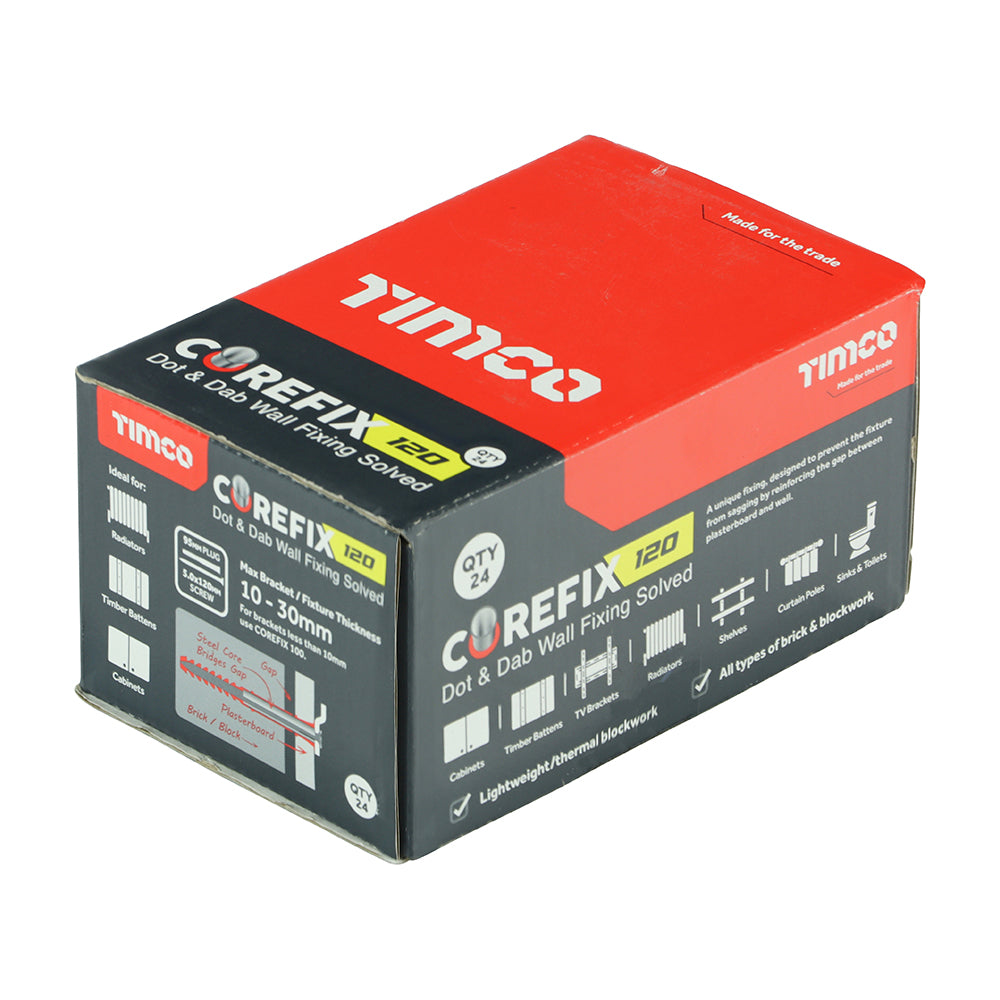 TIMCO Corefix 120 Dot & Dab Wall Fixing - 5.0 x 120 - Image