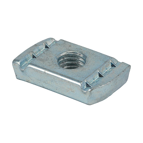 TIMCO Channel Nuts Without Spring Silver - M8 - Image
