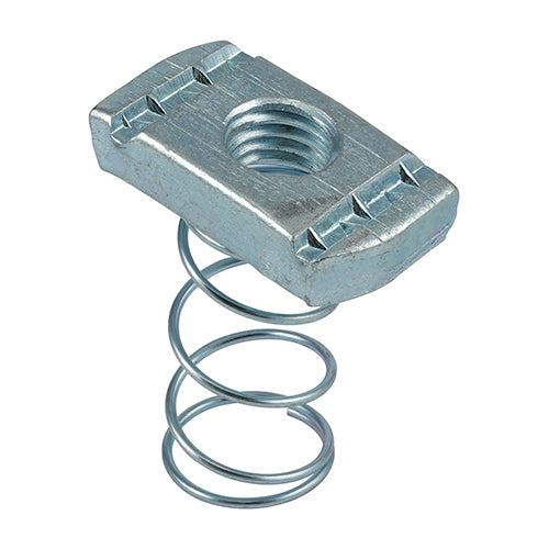 TIMCO Channel Nuts Long Spring Silver - M12 - Image