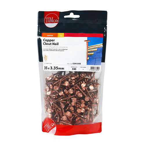TIMCO Clout Nails Copper - 35 x 3.35 - Image