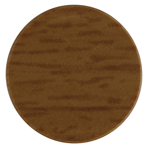 TIMCO Self-Adhesive Screw Cover Caps Natural Walnut - 13mm - Image