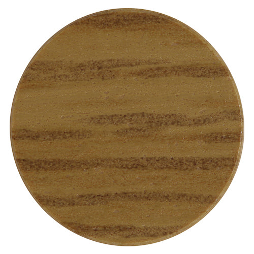 TIMCO Self-Adhesive Screw Cover Caps Winchester Oak - 13mm - Image