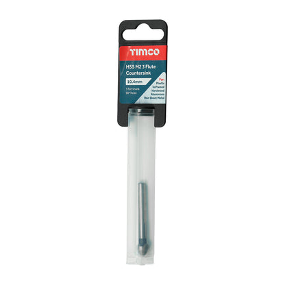 TIMCO 3 Flute Countersink M2 HSS - 10.4mm - Image