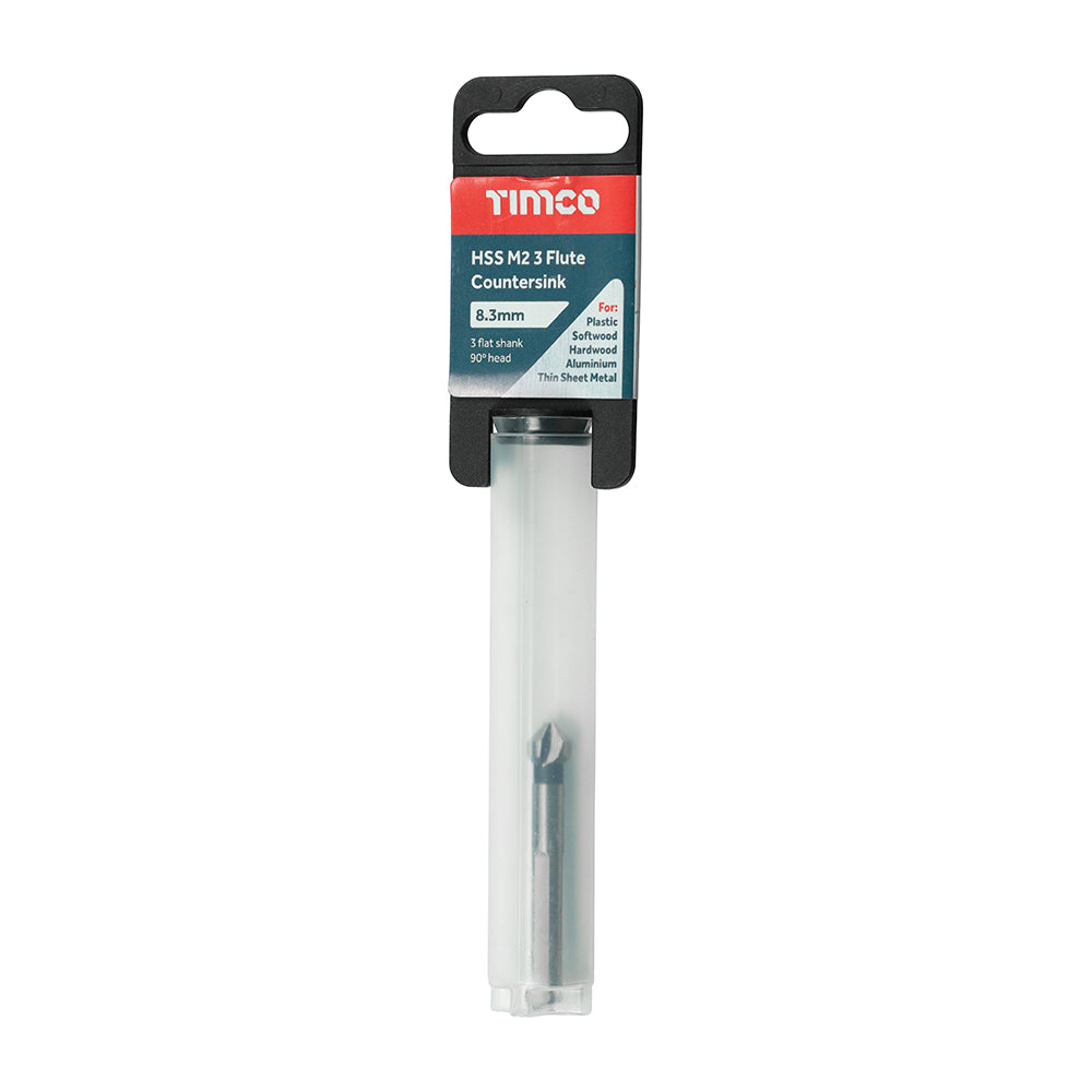 TIMCO 3 Flute Countersink M2 HSS - 8.3mm - Image