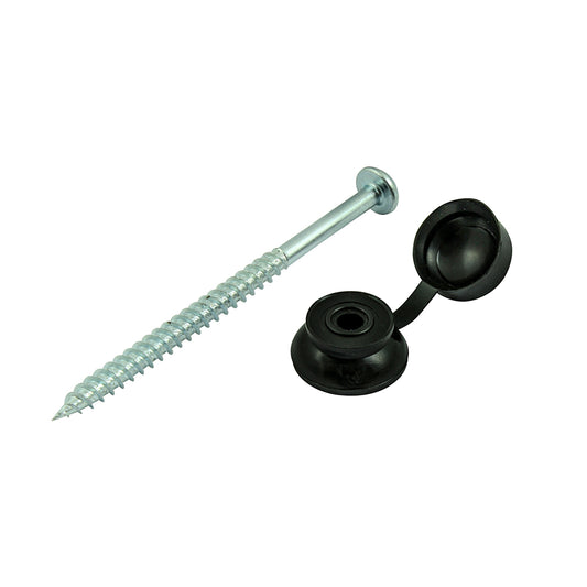 TIMCO Corrugated Sheet Fixings Black - 10 x 3 - Image