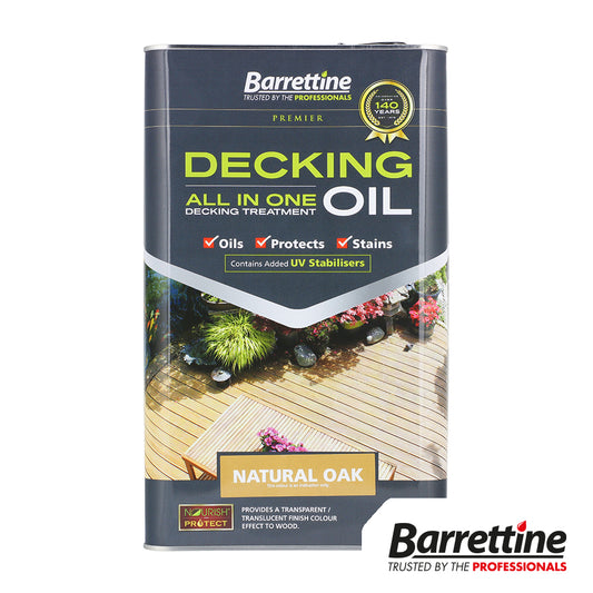 Barrettine Decking Oil Natural Oak 5L - Image