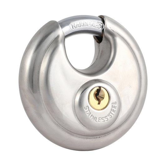 TIMCO Stainless Steel Disc Padlock - 70mm - Image
