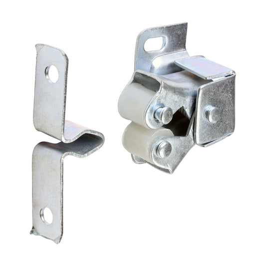 TIMCO Double Roller Catches Zinc - 28 x 32 x 1mm - Image