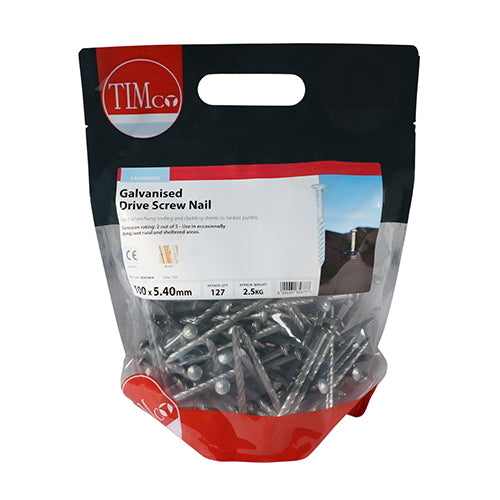 TIMCO Drive Screws Galvanised - 100 x 5.40 - Image