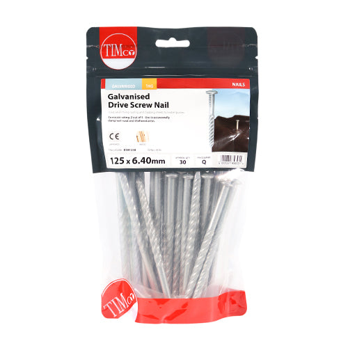 TIMCO Drive Screws Galvanised - 125 x 6.40 - Image