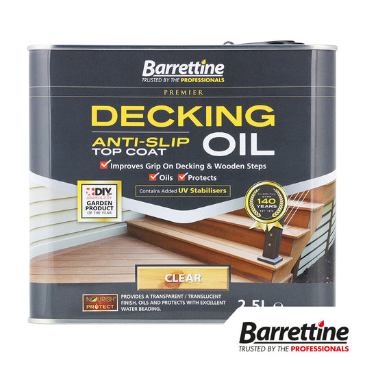 Barrettine Decking Oil Anti-Slip Clear 2.5L - Image