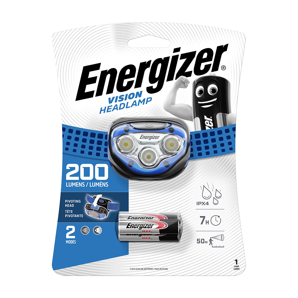 TIMCO Energizer® LED Vision Headlamp - 200 Lumen - Blue / 200 Lumen - Image