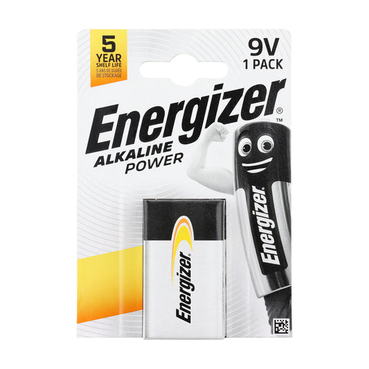 Energizer Alkaline Power 9V Battery - 9V 522 - Image
