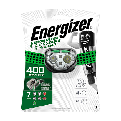 TIMCO Energizer® LED Vision Ultra Rechargeable Headlamp - 400 Lumen - Green / 400 Lumen - Image