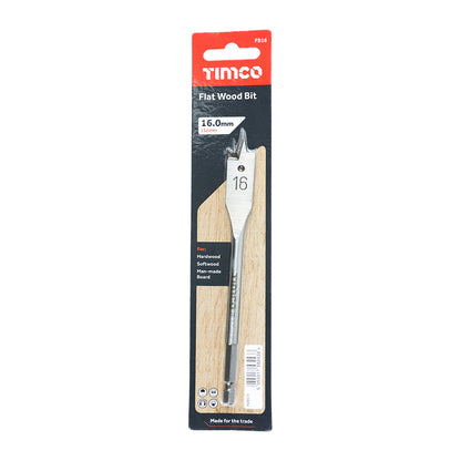 TIMCO Flat Wood Bits - 16.0 x 152 - Image