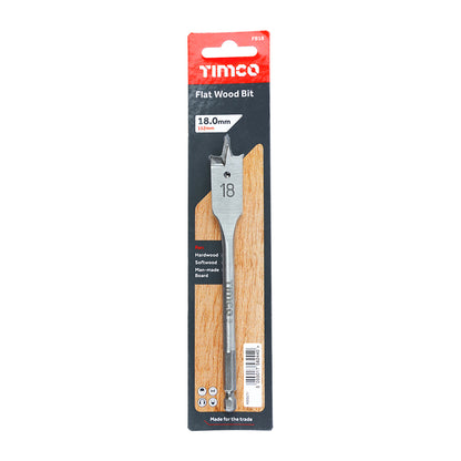 TIMCO Flat Wood Bits - 18.0 x 152 - Image