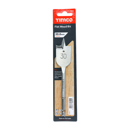 TIMCO Flat Wood Bits - 30.0 x 152 - Image