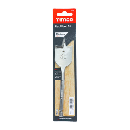 TIMCO Flat Wood Bits - 35.0 x 152 - Image