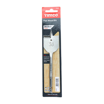 TIMCO Flat Wood Bits - 38.0 x 152 - Image