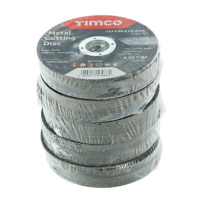 TIMCO B/Abrasive Flat Wheel Metal - 115 x 22.2 x 2.5 - Image
