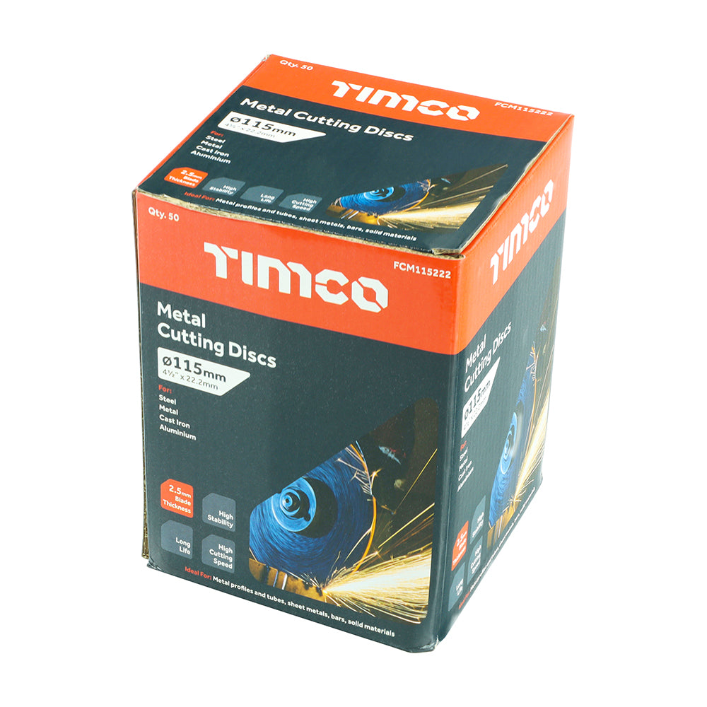 TIMCO B/Abrasive Flat Wheel Metal - 115 x 22.2 x 2.5 - Image