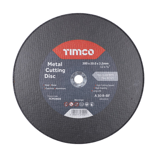 TIMCO B/Abrasive Flat Wheel Metal - 300 x 20.0 x 3.2 - Image