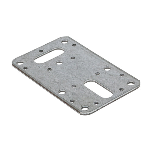 TIMCO Flat Connector Plates Galvanised - 62 x 100 - Image