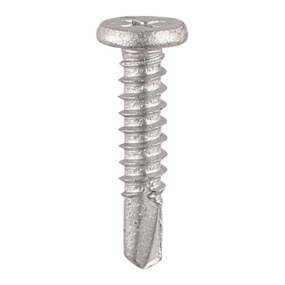 TIMCO Self-Drilling Metal Framing Low Profile Pancake Head Exterior Silver Screws - 5.5 x 19 - Image
