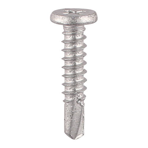 TIMCO Self-Drilling Metal Framing Low Profile Pancake Head Exterior Silver Screws - 5.5 x 19 - Image