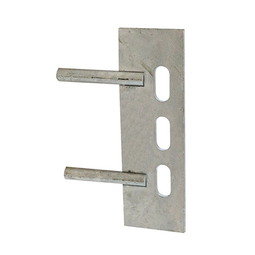 TIMCO Gravel Board Clip Twin Pin Galvanised - 150 x 50mm - Image