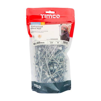 TIMCO Clout Nails Galvanised - 65 x 2.65 - Image