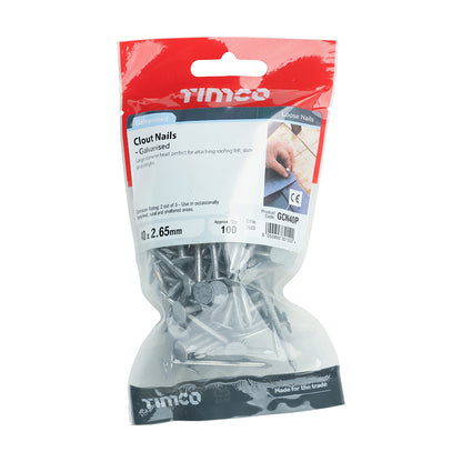 TIMCO Clout Nails Galvanised - 40 x 2.65 - Image