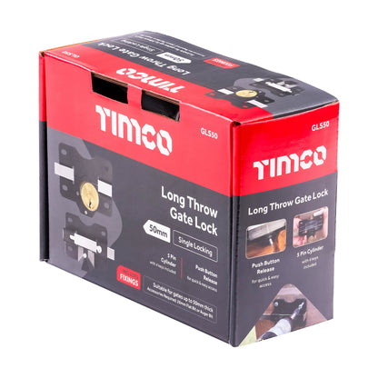 TIMCO Throw Locks Single Black - 50mm - Image
