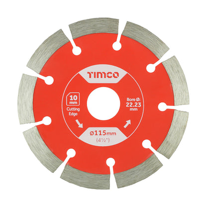 TIMCO General Purpose Diamond Blade Segmented  - 115 x 22.2 - Image