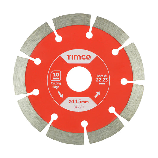 TIMCO General Purpose Diamond Blade Segmented  - 115 x 22.2 - Image