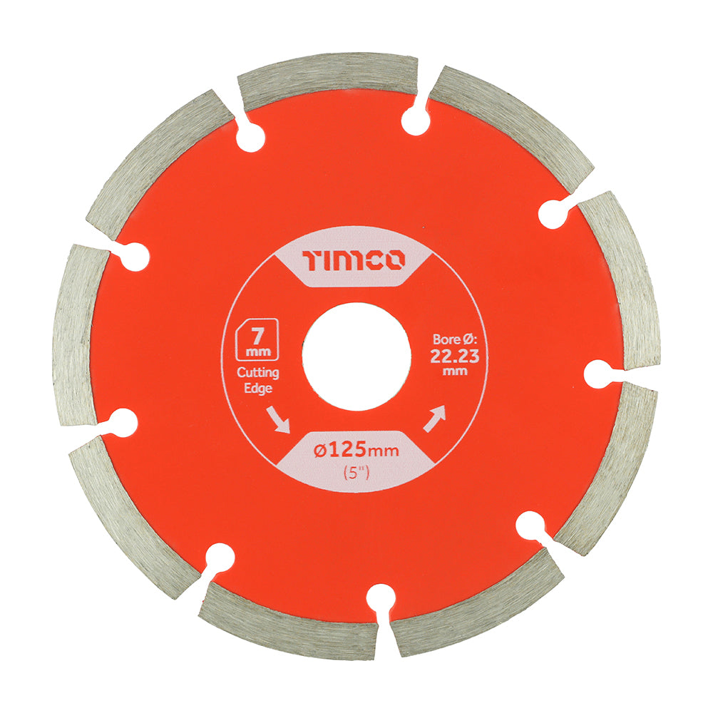 TIMCO Premium Diamond Blade Segmented - 125 x 22.2 - Image