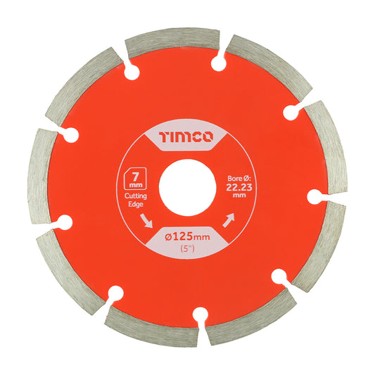 TIMCO Premium Diamond Blade Segmented - 125 x 22.2 - Image