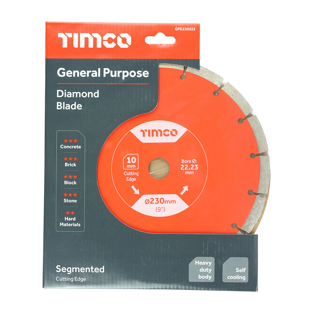 TIMCO Premium Diamond Blade Segmented  - 230 x 22.2 - Image